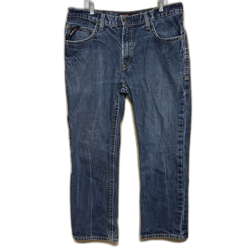 Ariat FR M4 Relaxed Boot Jeans Mens 38x32 CAT 2 Flame Resistant Denim USA Fabric